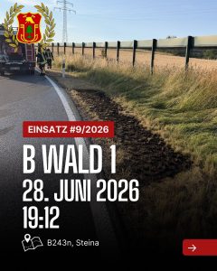 Mehr über den Artikel erfahren ❗️Einsatz❗️ 📟 Alarm: /2026 📆 Datum: 28. Juni 2026 um 19:12 📩 …