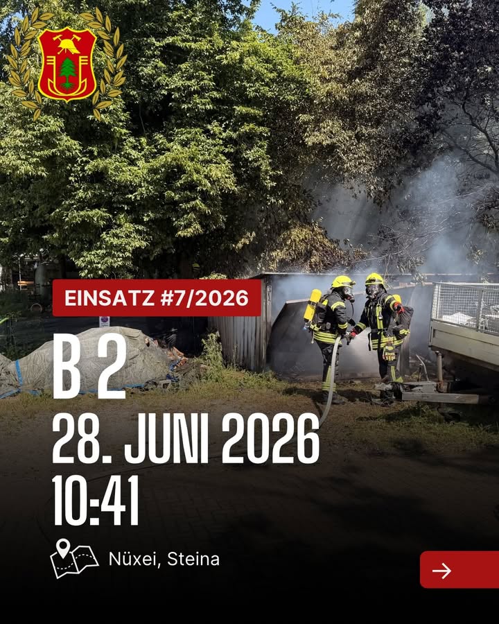 Mehr über den Artikel erfahren ❗️Einsatz❗️ 📟 Alarm: /2026 📆 Datum: 28. Juni 2026 um 10:41 📩 …